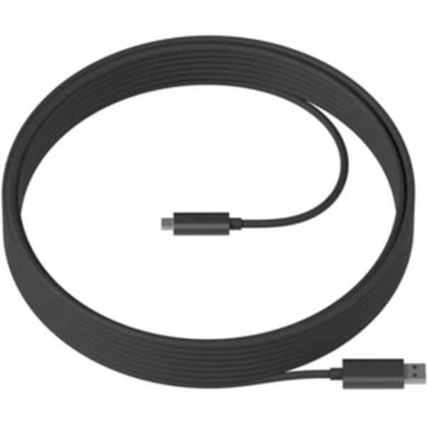 Logitech GROUP Extended Cable, 32.81ft, Black