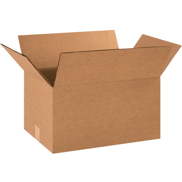 Partners Brand Double-Wall Heavy-Duty Corrugated Cartons, 16in x 12in x 10in, Kraft, Box Of 15