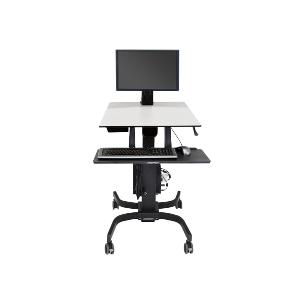 Ergotron WorkFit-C Single LD Computer Stand, Gray/Black