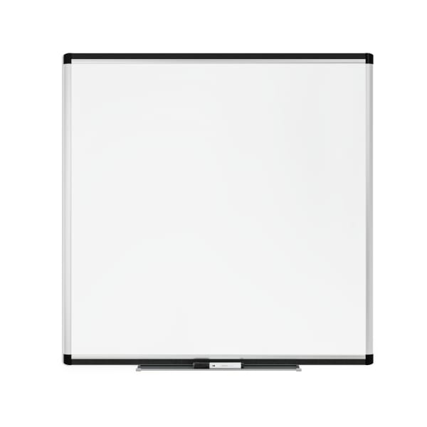 U Brands PINIT Magnetic Dry-Erase Board, 36in X 36in, Silver Aluminum Frame, Actual Size 35in X 35in (2806U00-01)