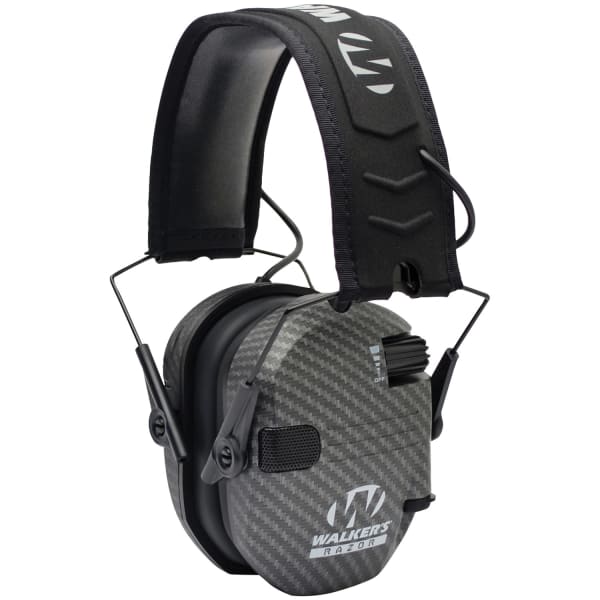 Walkers Game Ear Razor Electronic Muff, 6-3/8in x 6-1/2 x 3-1/16in, Carbon