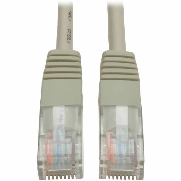 Eaton Tripp Lite Series Cat5e 350 MHz Molded (UTP) Ethernet Cable (RJ45 M/M), PoE - Gray, 25 ft. (7.62 m) - N002025GY