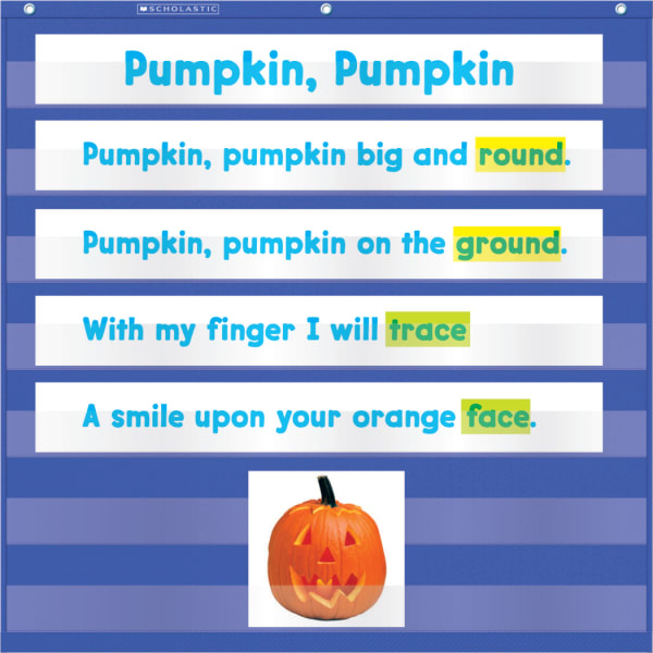 Teacher Resources Mini Pocket Chart, 28in x 28in, Blue
