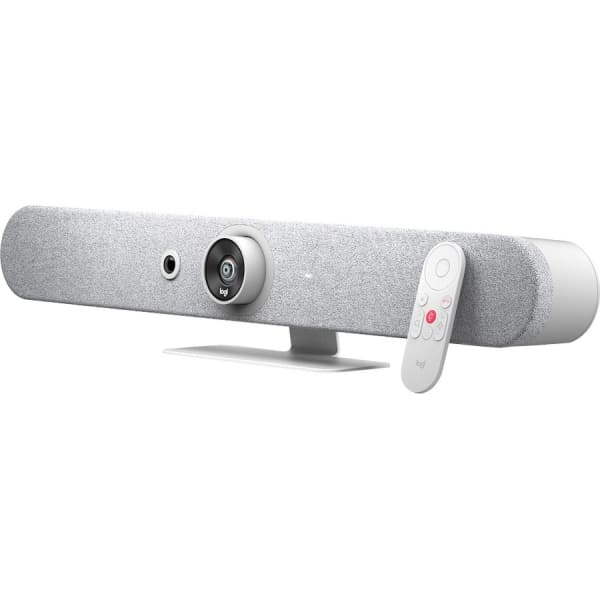 Logitech Rally Bar Mini All-In-One Video Bar for Small to Medium Rooms, White - 3840 x 2160 Video - 120 deg. Angle - 4x Digital Zoom - Microphone - Wireless LAN - Network (RJ-45) - Computer, Notebook