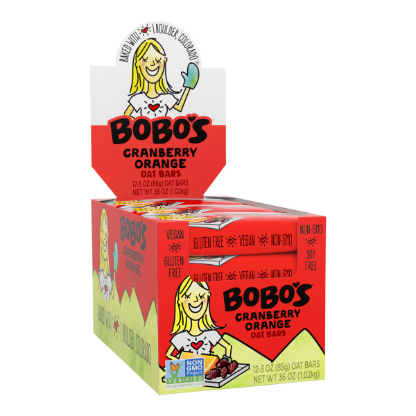BOBOs Cranberry Orange Oat Bars - 12-3 oz