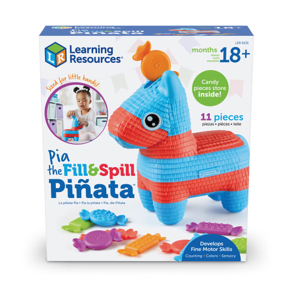 Learning Resources Pia The Fill & Spill Pinata, Multicolor, Pre-K