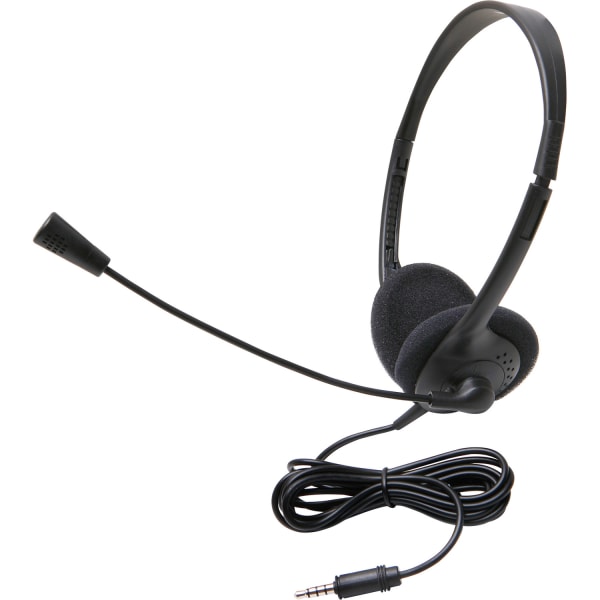 Califone 3065Avt Lightweight Stereo Headset W/Mic 3.5Mm - Stereo - Mini-phone (3.5mm) - Wired - 32 Ohm - 3065AVT