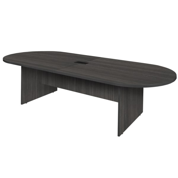 Regency Legacy Melamine Oval Conference Table, 29inH x 120inW x 47inD, Ash Gray