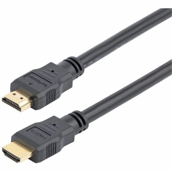 StarTech.com 6ft HDMI Cable, 10 Pack, 4K High Speed HDMI Cable with Ethernet, Ultra HD 4K 30Hz Video, Black HDMI 1.4 Monitor Cord - 10 pack 6ft High Speed HDMI Cable with Ethernet; 10.2 Gbps bandwidth; 4K video (3840x2160 30Hz)