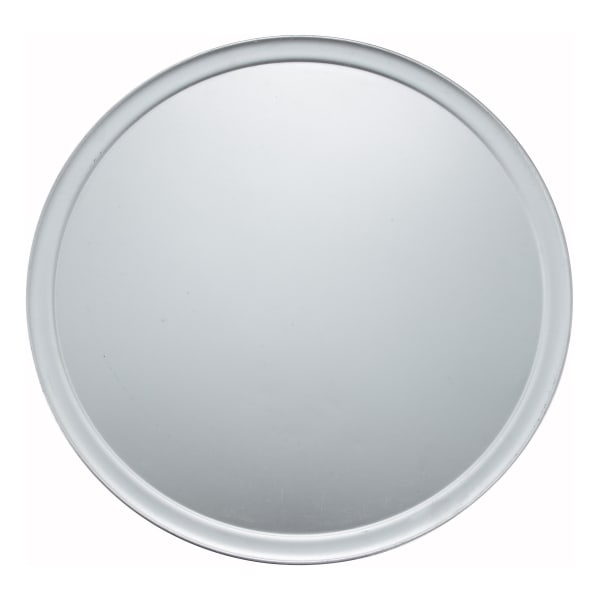 Winco Aluminum Wide-Rim Pizza Pan, 18in, Silver