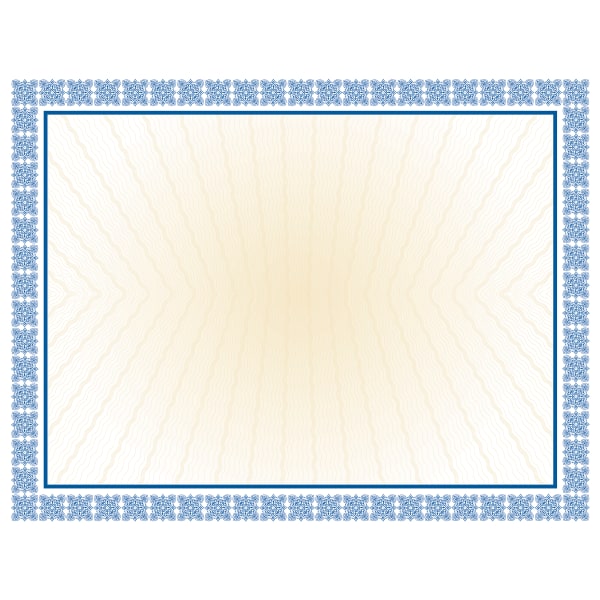 Great Papers! Value Certificate, 8 1/2in x 11in, Westminster Blue, Pack Of 100