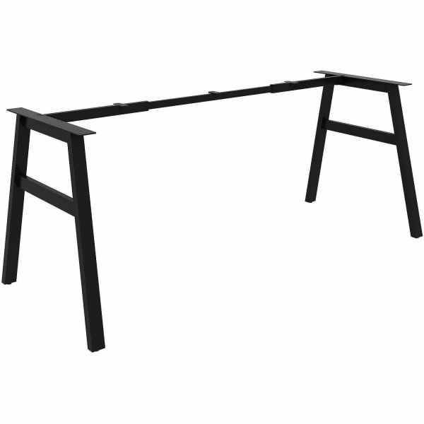 Lorell Table Base - Powder Coated A-shaped, Black Base - 28.50in Height x 71.60in Width x 29.10in Depth - Metal Base Material - 1 Each