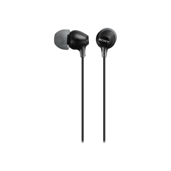 Sony Wired In-Ear Earbuds, Black, MDREX15LP/B