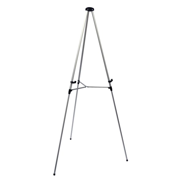 Office Depot Brand Presentation Easel, 35-1/2in-65inH, Silver