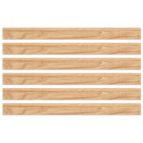 Carson Dellosa Education Straight Borders, Grow Together Light Wood Grain, 36ft Per Pack, Set Of 6 Packs