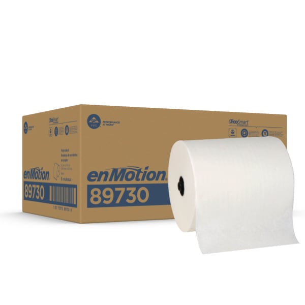 enMotion Flex by GP PRO, 1-Ply, 8.2in x 550ft, 100% Recycled, White, 6 Rolls per Case