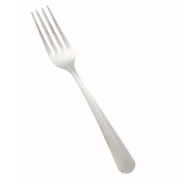 Winco Dinner Forks, 7in, Dominion Pattern, Silver, Pack Of 12 Forks