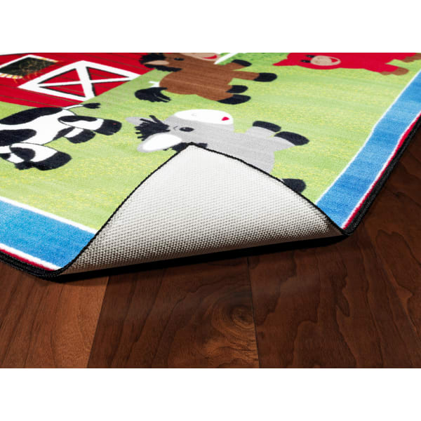 Flagship Carpets Cutie Barnyard Rug, Rectangle, 3ft x 5ft, Multicolor