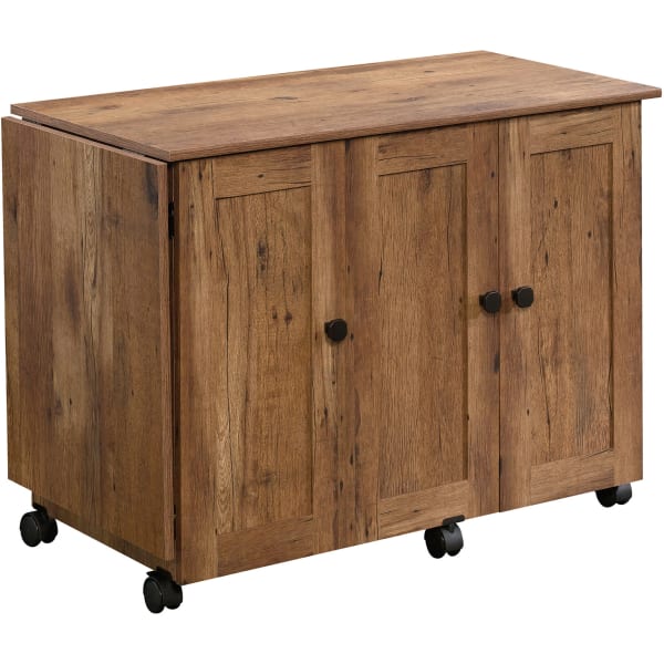 Sauder Select Sewing And Craft Table, 29inH x 40inW, Vintage Oak