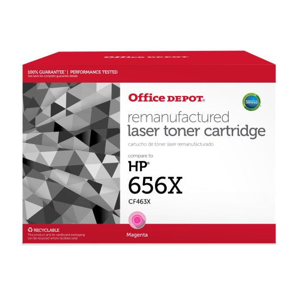 Office Depot Remanufactured Magenta High Yield Toner Cartridge Replacement For HP 656X, OD656XM