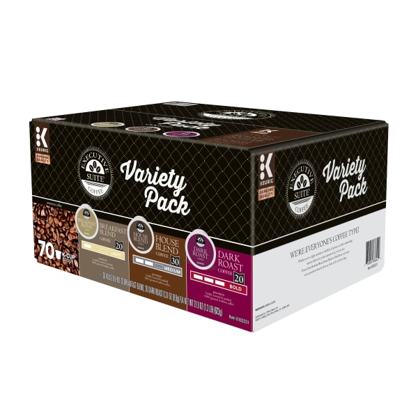 Executive Suite Coffee Single-Serve Coffee K-Cup Pods, Variety Pack, Carton Of 70