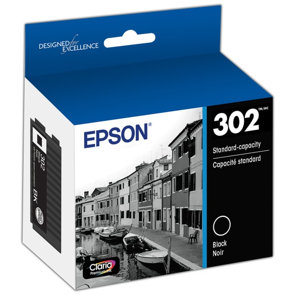 Epson 302 Claria Black Ink Cartridge, T302020-S
