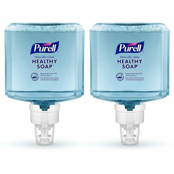 Purell ES8 Professional Naturally Clean Foam Hand Soap, Unscented, 40.5 Oz, Carton Of 2 Refills