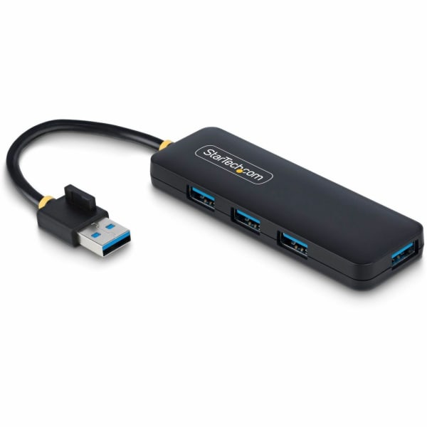 StarTech 4-Port USB-A Hub, 5Gbps, Bus Powered, Small Travel Mini USB Hub, Multi-Port USB 3.0 Splitter, Portable USB Hub
