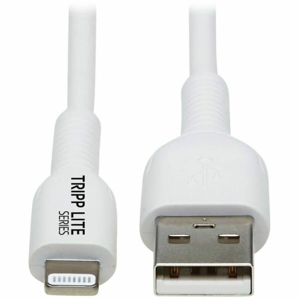 Tripp Lite Safe-IT USB-A to Lightning Sync/Charge Cable Antibacterial 1M - White