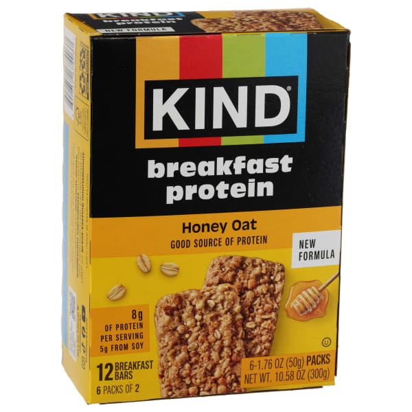 KIND Protein Snack Bars, Honey Oat, 1.76 Oz, Total Qty 30