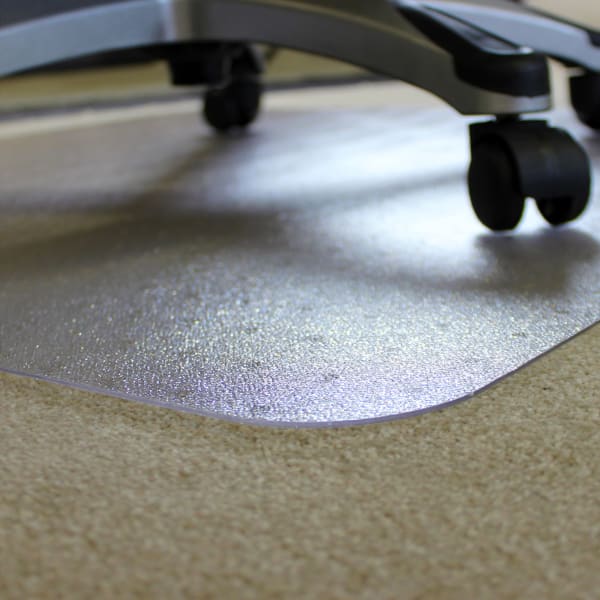Floortex Ecotex BioPlus Eco Friendly Carbon Neutral Polycarbonate Chair Mat for Carpet, 35in x 47in, Clear