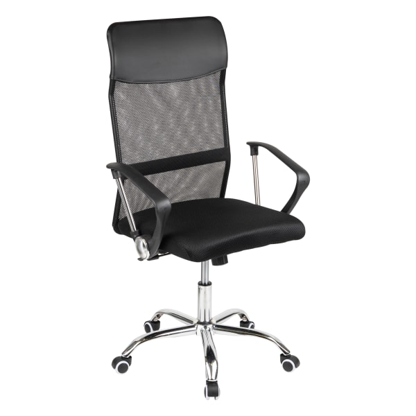 Mind Reader Ergonomic Mesh High-Back Swivel Executive Office Desk Chair, 42 1/2-47inH, Black