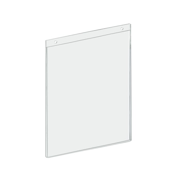 Azar Displays Acrylic Vertical Sign Holders, 12inH x 9inW x 1/4inD, Clear, Pack Of 10 Holders