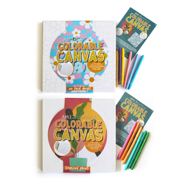 Art 101 Colorable Canvas Wall Art Set, Pack Of 2 Sets