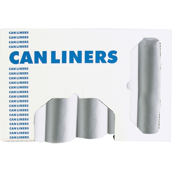 Heritage High Density Coreless Can Liner - 30in Width x 37in Length x 0.31 mil (8 Micron) Thickness - High Density - Natural - Polyethylene - Multipurpose - 25 / Roll - 20 / Carton
