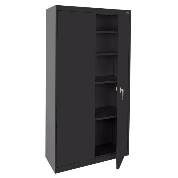 Sandusky Value Series 36inW Light Duty Storage Cabinet, Black