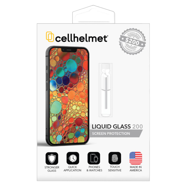 cellhelmet Liquid Glass Screen Protector, With $200 Screen Repair Coverage, For Phones And Watches
