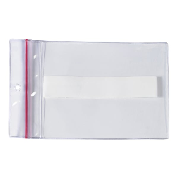 SUPERSCAN Press-On Vinyl Envelopes, Reclosable, 9in x 12in, Clear, Pack Of 25 Envelopes