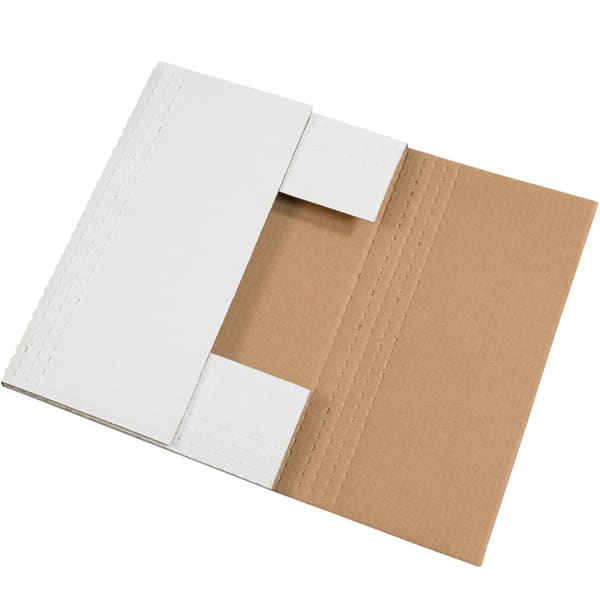 Partners Brand Easy Fold Mailers, 24in x 18in x 2in, White, Pack Of 50