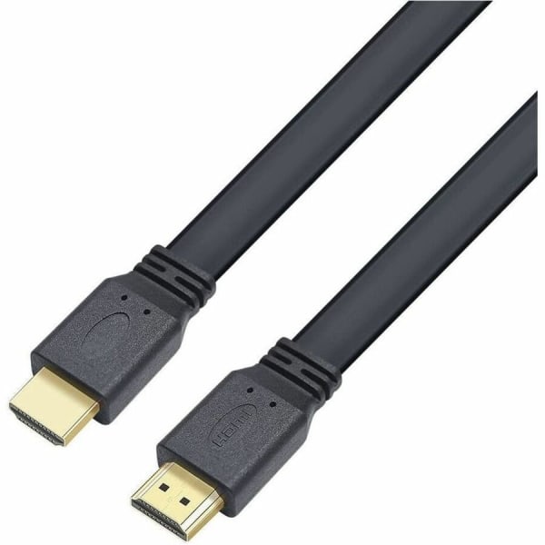 4XEM 6FT Flat HDMI M/M Cable - 6 ft HDMI A/V Cable for Satellite Receiver, Tablet PC, Audio/Video Device, TV - First End: 1 x HDMI Digital Audio/Video - Male - Second End: 1 x HDMI Digital Audio/Video - Male - 10.2 Gbit/s
