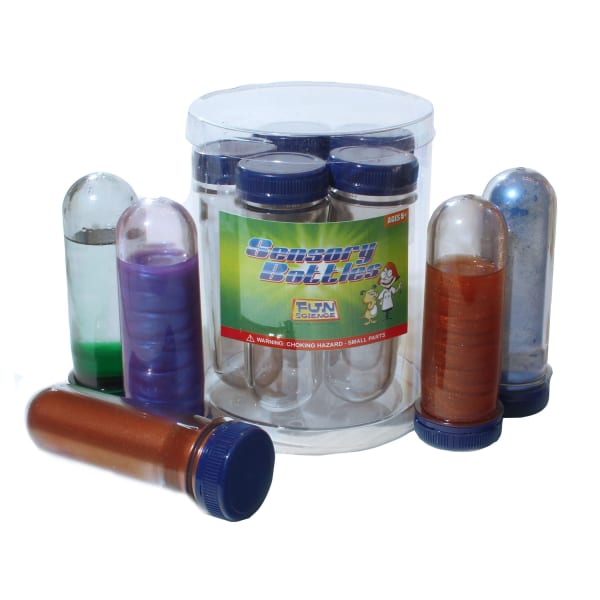 Fun Science Jumbo Sensory Bottles, Clear, Grades Pre-K To 3, Pack Of 5 Bottles