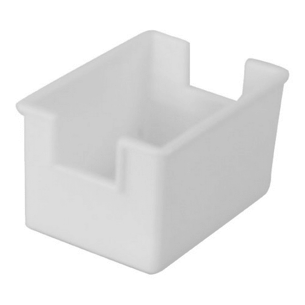 Winco Plastic Sugar Packet Holder, 3-1/2inL x 2-1/2inW x 2inH, White