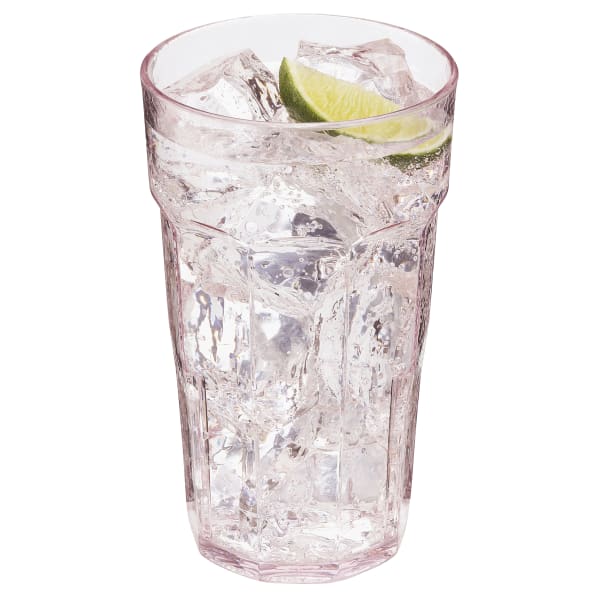 Cambro Lido Styrene Tumblers, 16 Oz, Clear, Pack Of 36 Tumblers