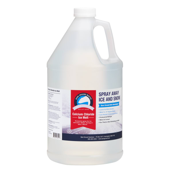 Bare Ground Liquid De-Icer, Calcium Chloride, 1 Gallon