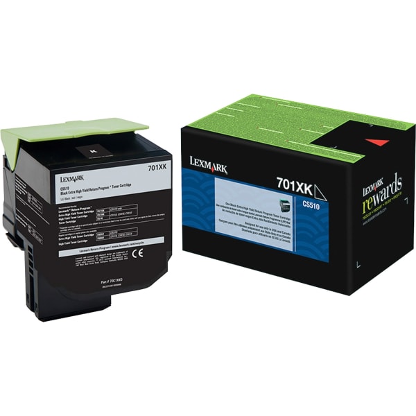 Lexmark 70C1XK0 Black High Yield Toner Cartridge