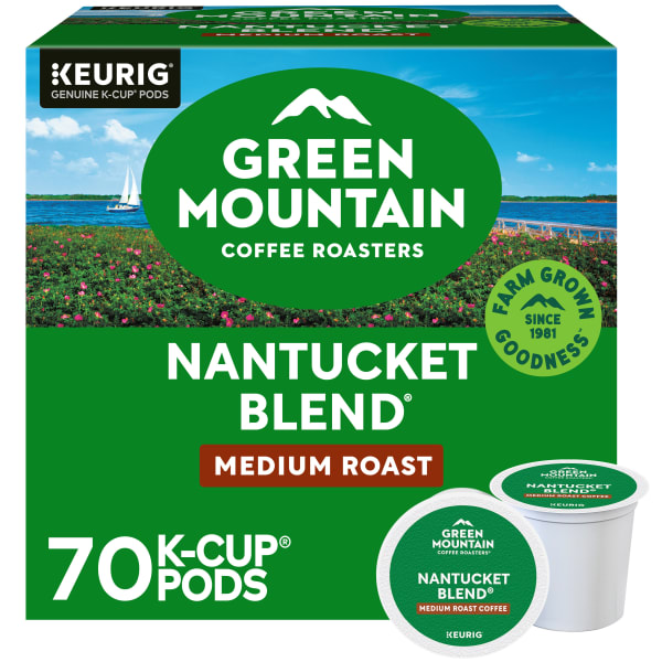 Green Mountain Coffee Keurig Single-Serve K-Cup Pods, Nantucket Blend, Medium Roast, Pack Of 70 Pods