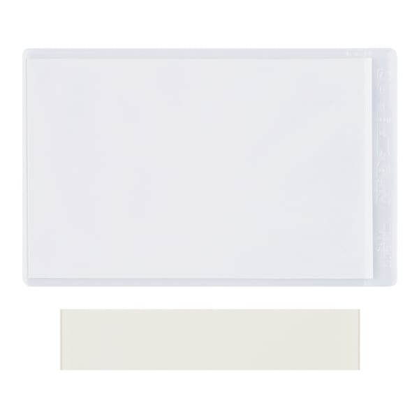 SUPERSCAN Press-On Vinyl Envelopes, 9in x 12in, Clear, Pack Of 50 Envelopes