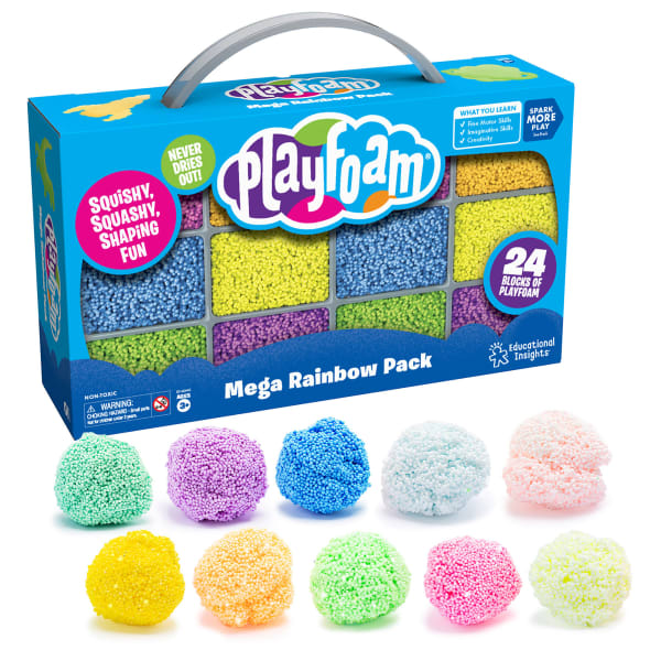 Educational Insights Playfoam Mega Rainbow Pack, Multicolor