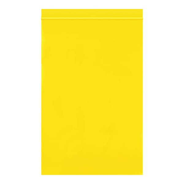 Partners Brand 2 Mil Colored Reclosable Poly Bags, 6in x 9in, Yellow, Case Of 1000