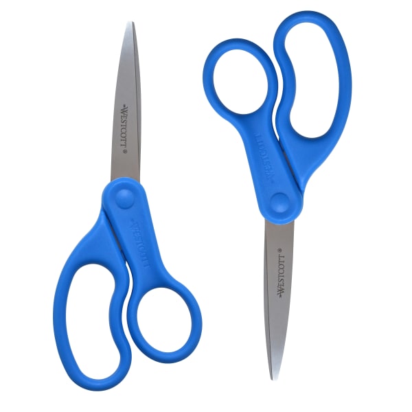 Westcott Preferred All-Purpose Scissors, 8in, Straight, Blue